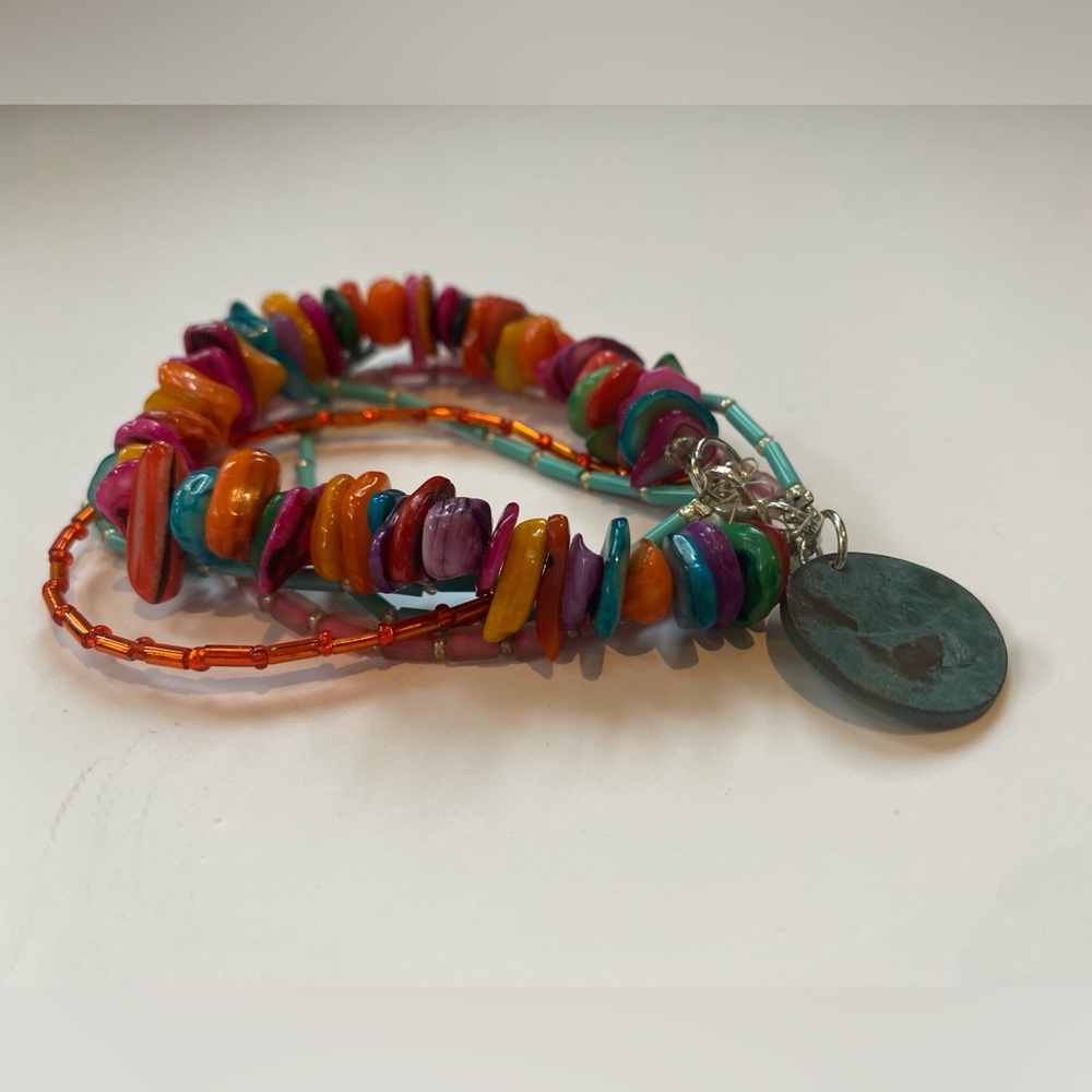 Chunky women colorful handmade bracelet ❤️